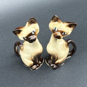 Vintage Hagen Renaker Non Disney Siamese Cat Si & Am Twin Figurine Mini READ